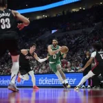 塔图姆30+9+9夏普23分 凯尔特人胜开拓者取5连胜-体育比分-体彩策略-体育博彩网